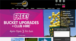 Desktop Screenshot of mooreparkgolf.com.au